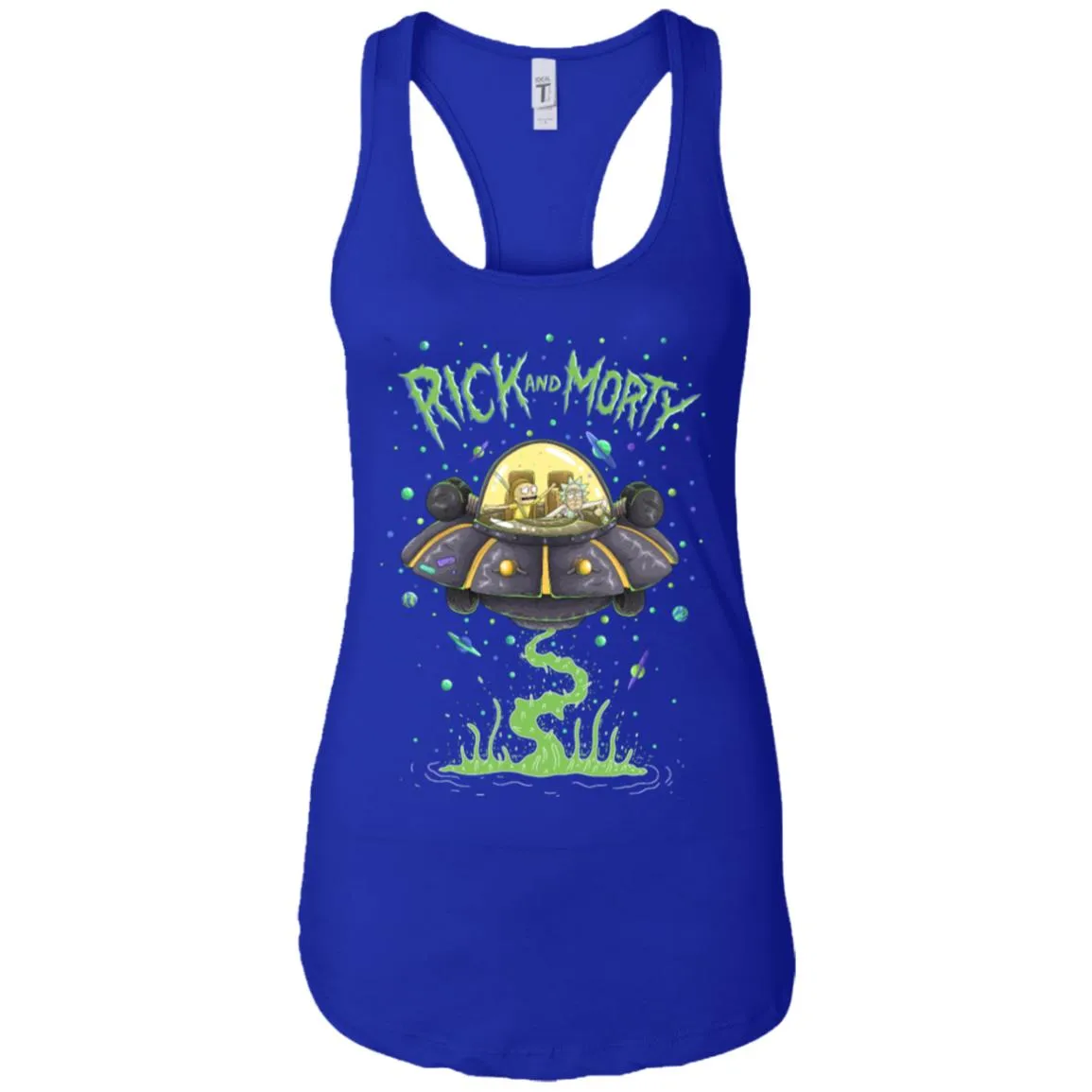 Rick And Morty Spaceship Illustration Women Tank