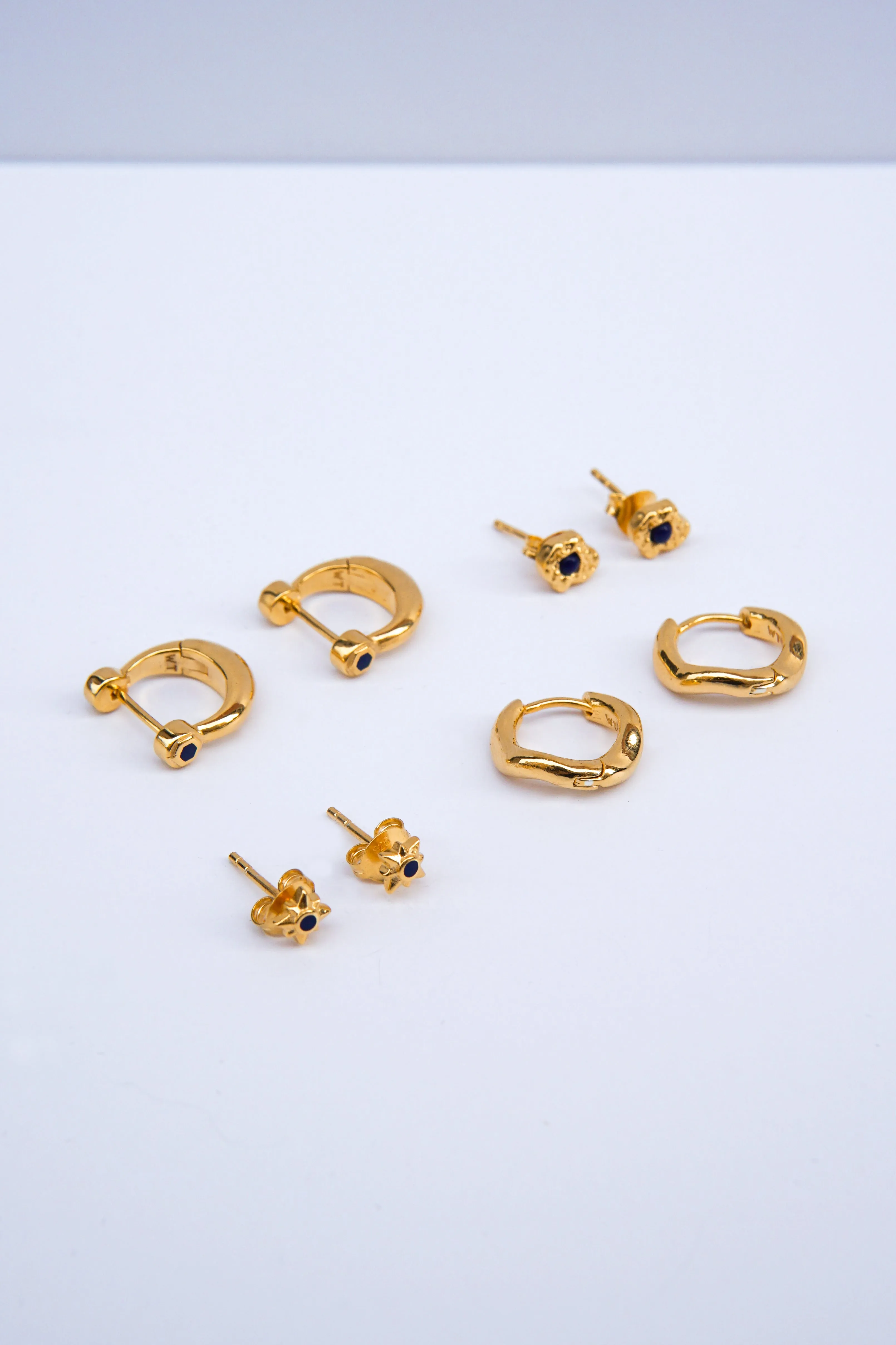 Ripple Huggie Gold Plated
