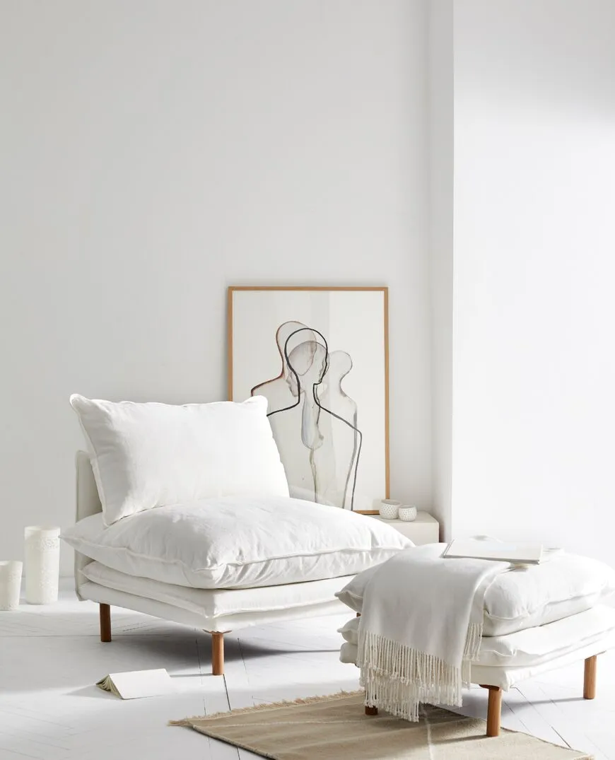 ROMANO BAMBOO THROW | White