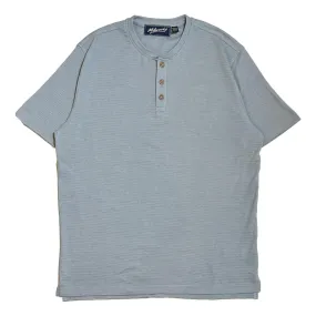Short Sleeve Henley Blue Melange