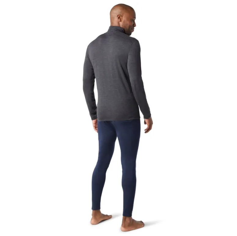 Smartwool Men's Classic Thermal Merino 250 Quarter Zip Long Sleeve Base Layer Top (Charcoal Heather)