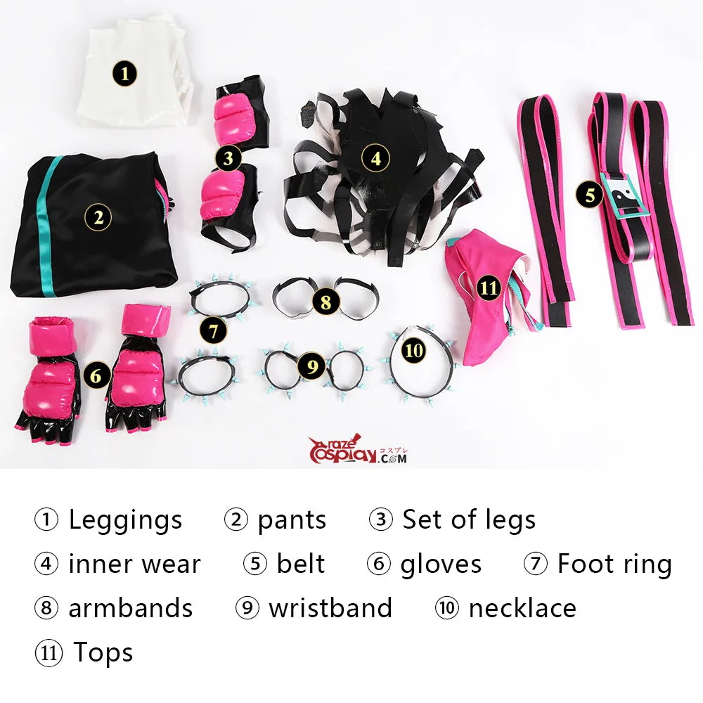 Street Fighter Juri Cosplay Costume