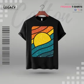 Sunset Mens Cotton T Shirt