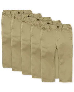 The Children's Place Baby Boys and Toddler Boys Skinny Chino Pants, FLAX, 9-12 MONTHS