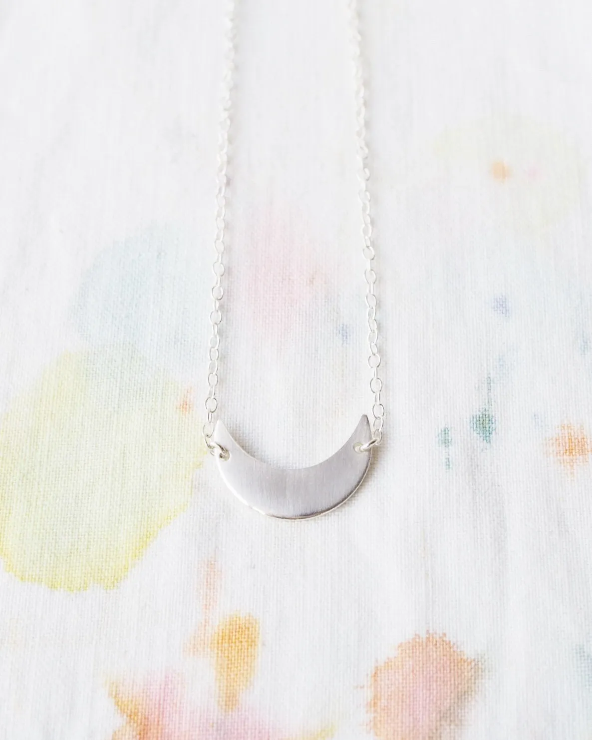 Tiny Crescent Necklace