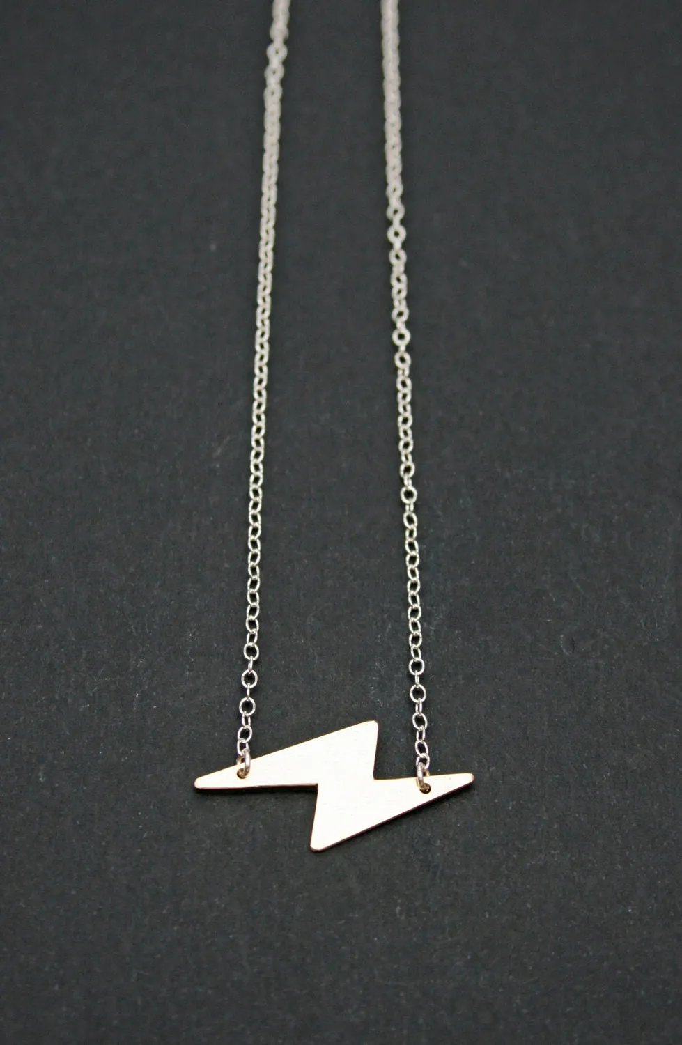 Tiny Lightning Bolt Necklace