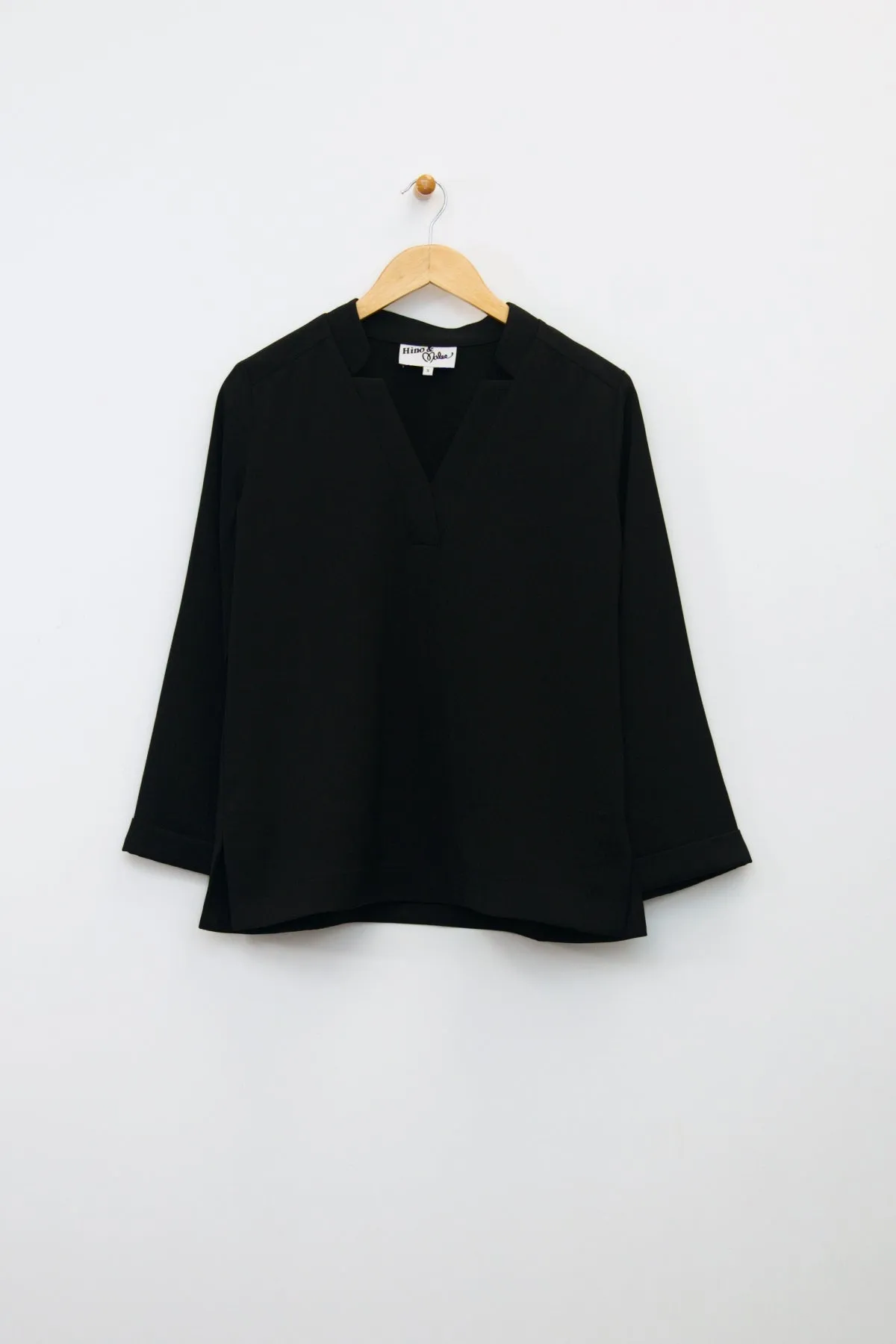 V-Neck Mandarin Collar Tunic