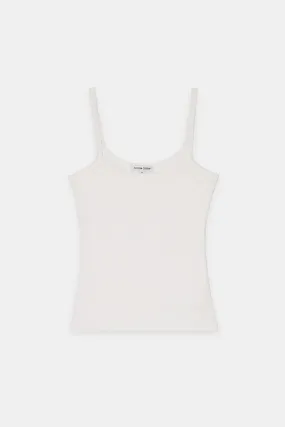 Verona Spaghetti Tank - White