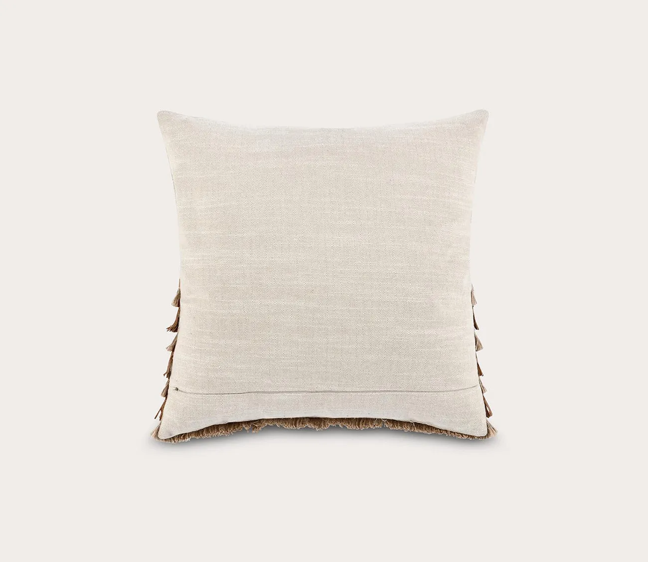 Villa by Classic Home Casa Leather Chestnut Natural Throw Pillow
