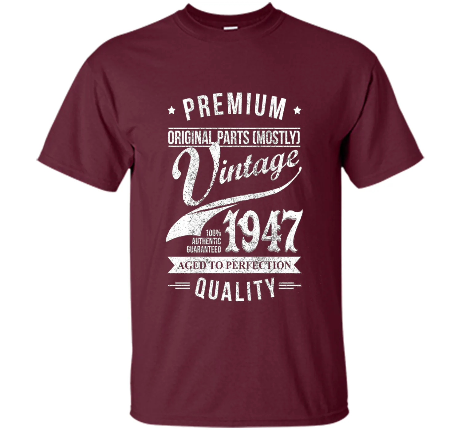 Vintage 1947 T-Shirt. Birthday Gift For 69 Years old.
