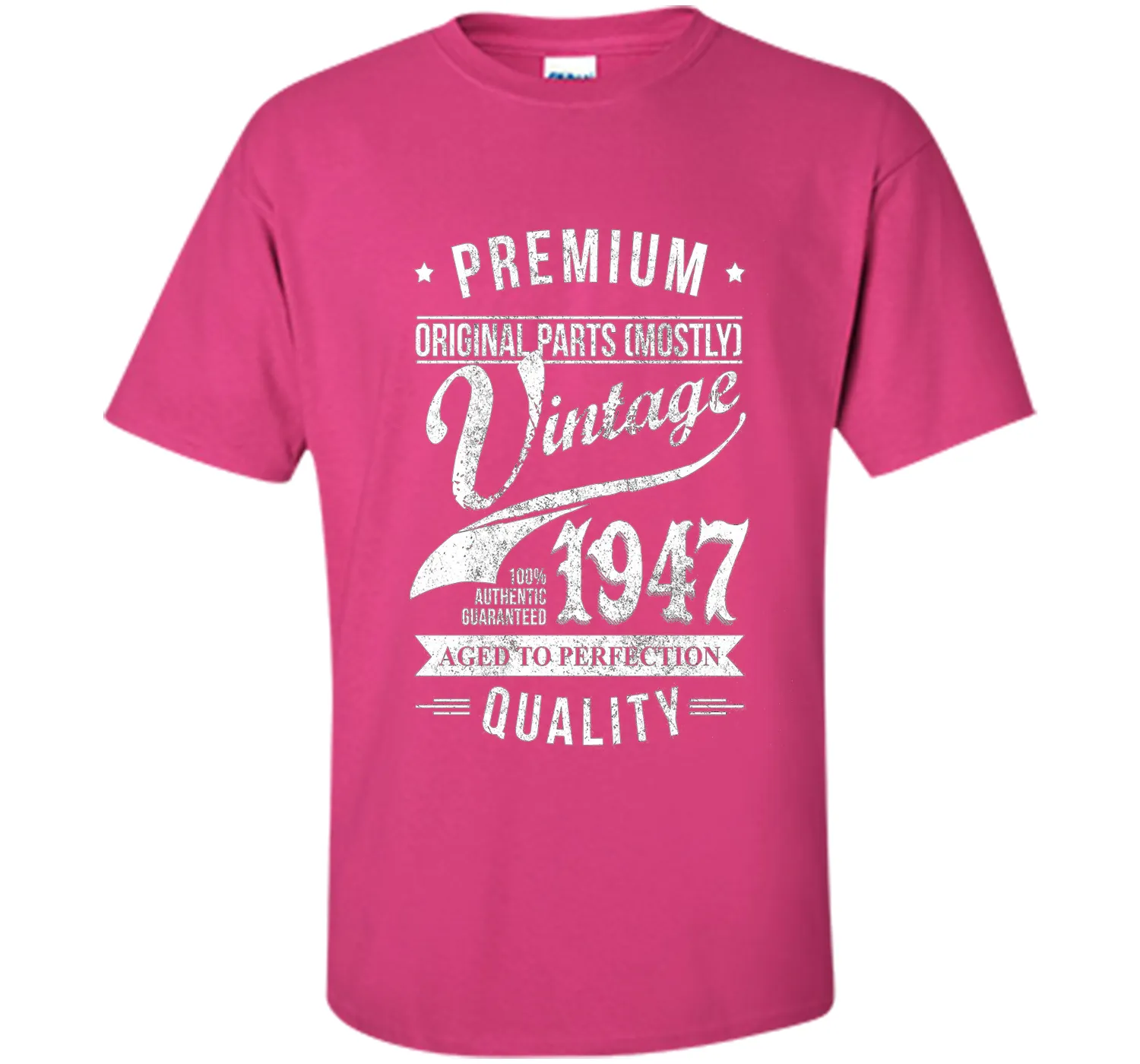 Vintage 1947 T-Shirt. Birthday Gift For 69 Years old.