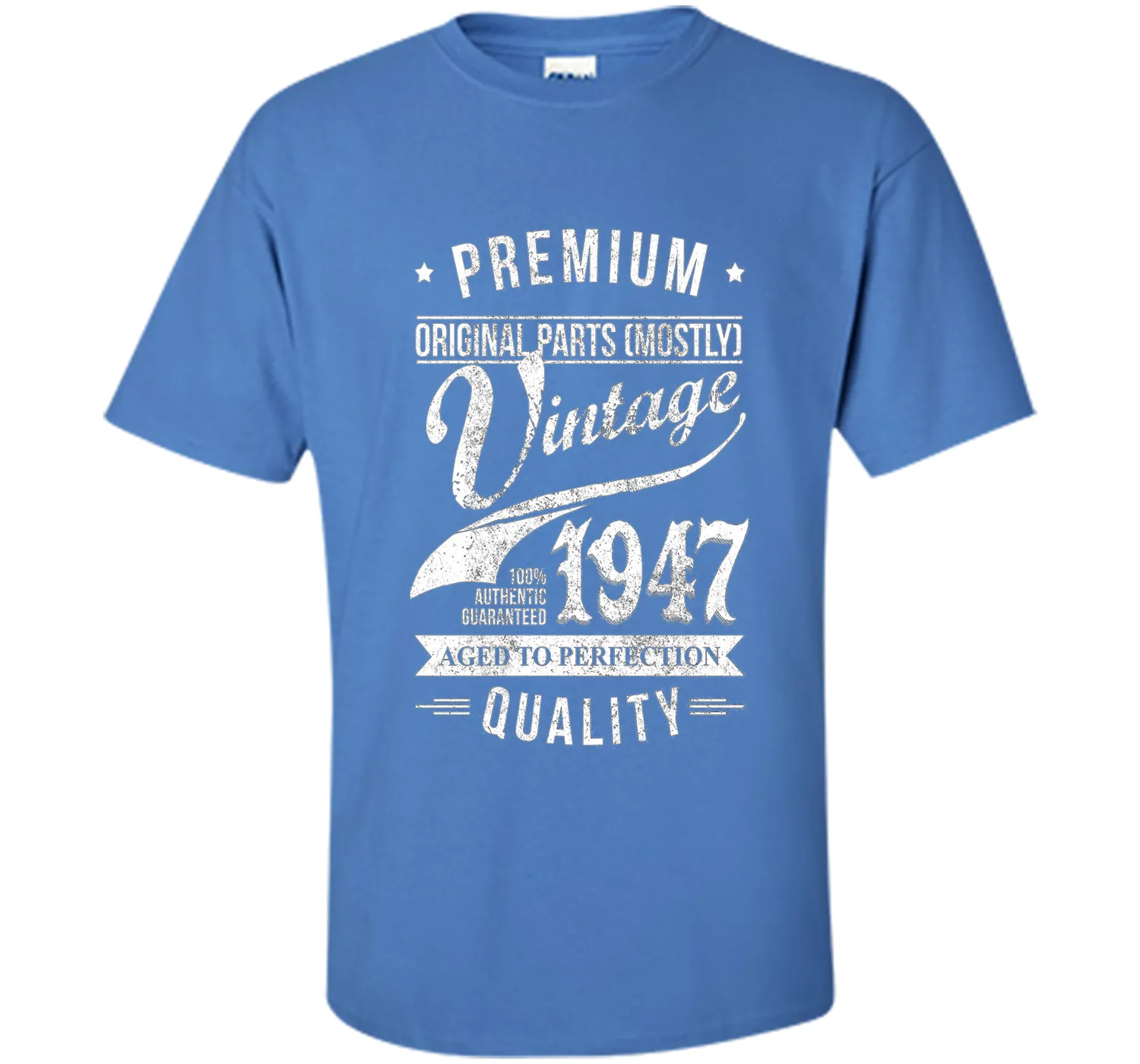 Vintage 1947 T-Shirt. Birthday Gift For 69 Years old.
