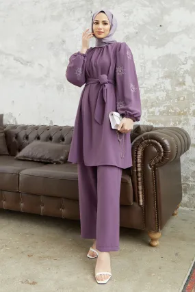 ZRF Women Mila Striped Set - Lilac - Medemblik